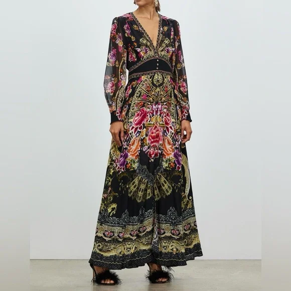 Camilla Button Dress with Shaped Waistband - Picture 1 of 4